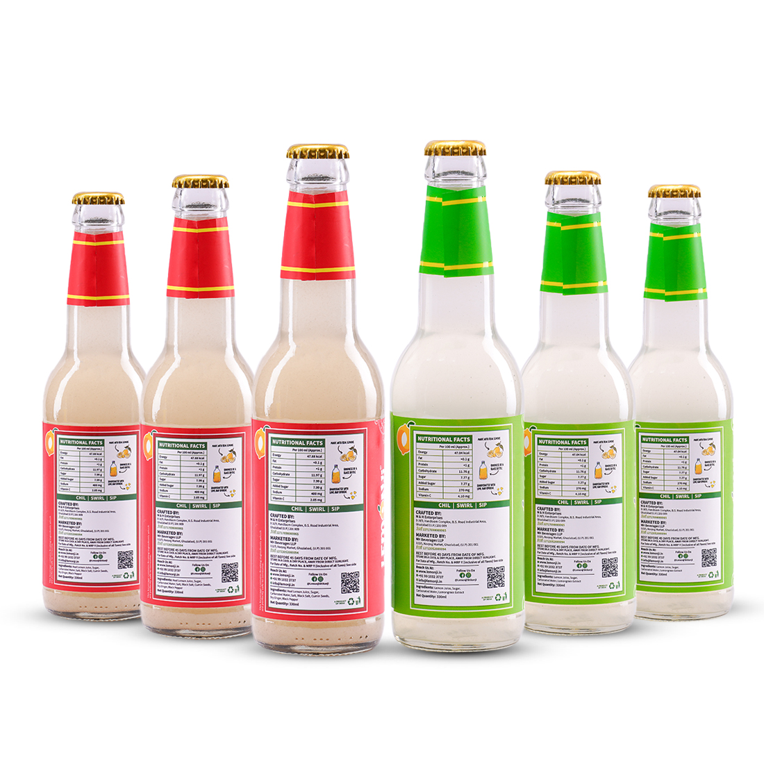 Lemonji Assorted 6 Bottles Pack (3MBL-3SL)