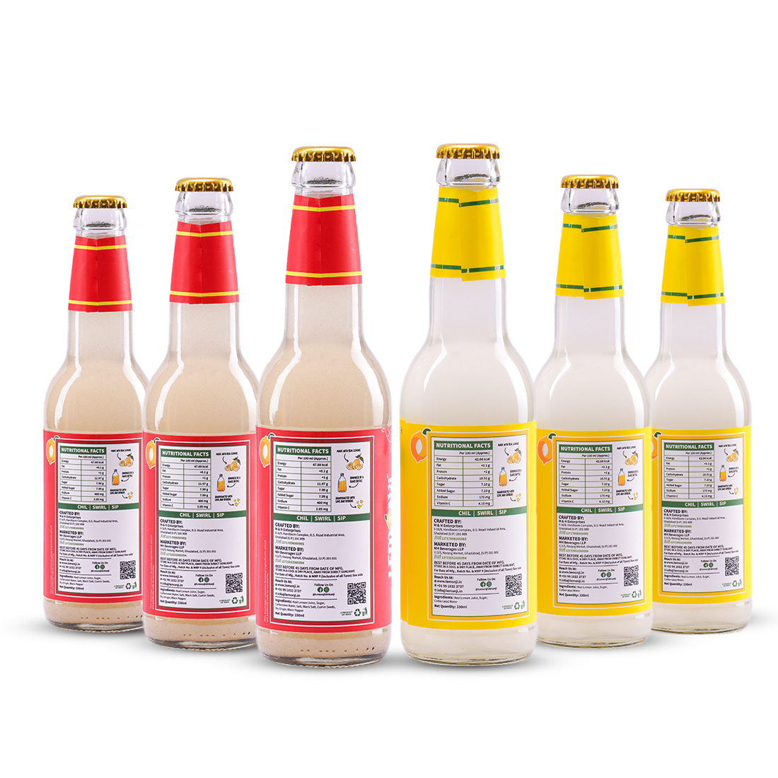 Lemonji Assorted 6 Bottles Pack 330ml